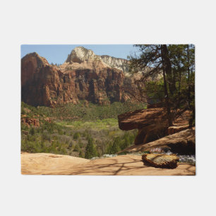 Waterfall at Emerald Pools in Zion National Park Doormat