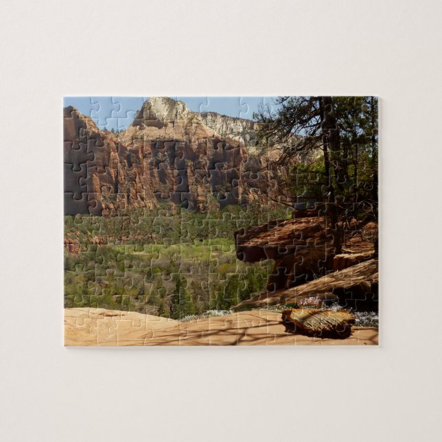 Waterfall at Emerald Pools in Zion National Park Jigsaw Puzzle (Horizontal)