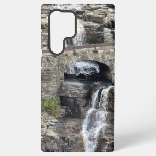 Waterfall at Glacier Samsung Phone Cases