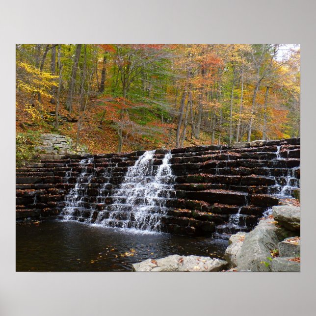 Waterfall at Laurel Hill State Park I Poster (Front)