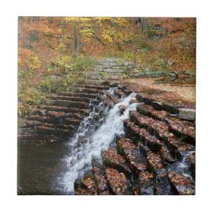 Waterfall at Laurel Hill State Park II Ceramic Tile