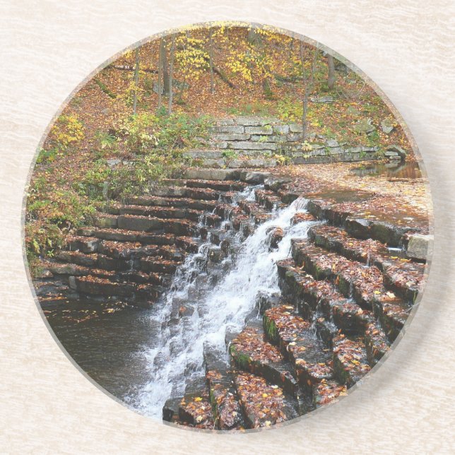 Waterfall at Laurel Hill State Park II Coaster (Front)