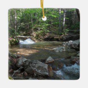 Waterfall at Pemigewasset River I Ceramic Ornament