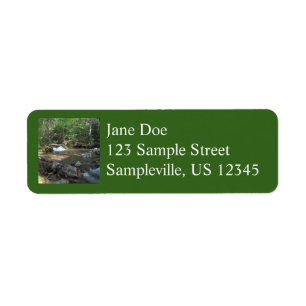 Waterfall at Pemigewasset River I Return Address Label