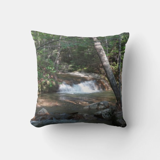 Waterfall at Pemigewasset River II Cushion (Front)