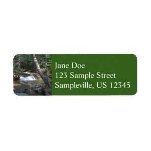 Waterfall at Pemigewasset River II Return Address Label