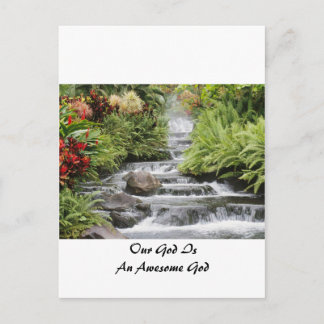 Waterfall - Awesome God Postcard