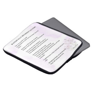 Waterfall Between Lovers Uplifting Poem Poster Laptop Sleeve