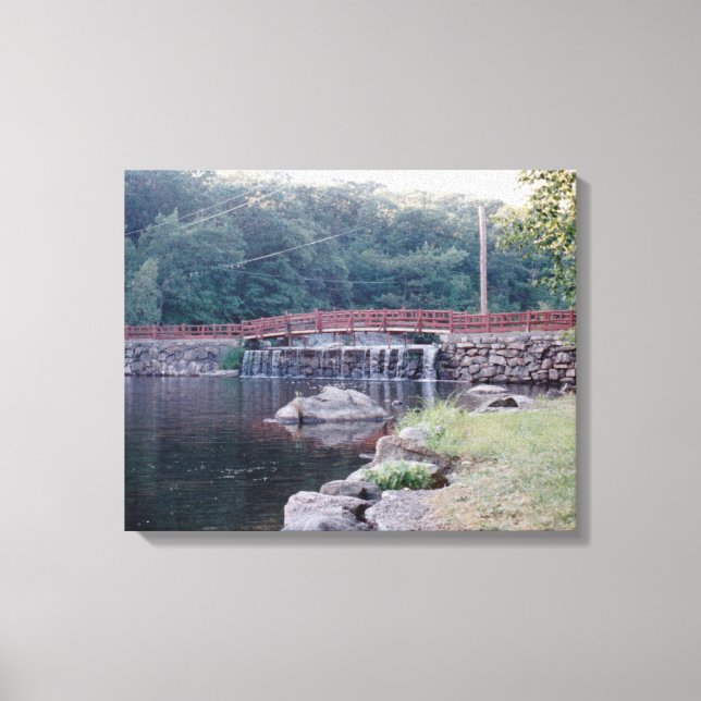 Waterfall Bridge Canvas Print (Front)