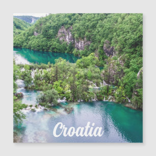 Waterfall cascade in Plitvice Lakes Park, Croatia 