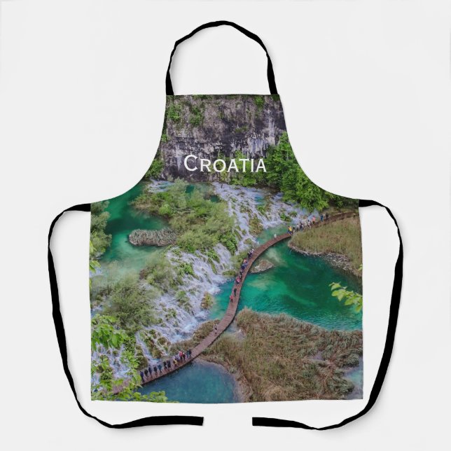 Waterfall cascade of Plitvice lakes park Apron (Front)