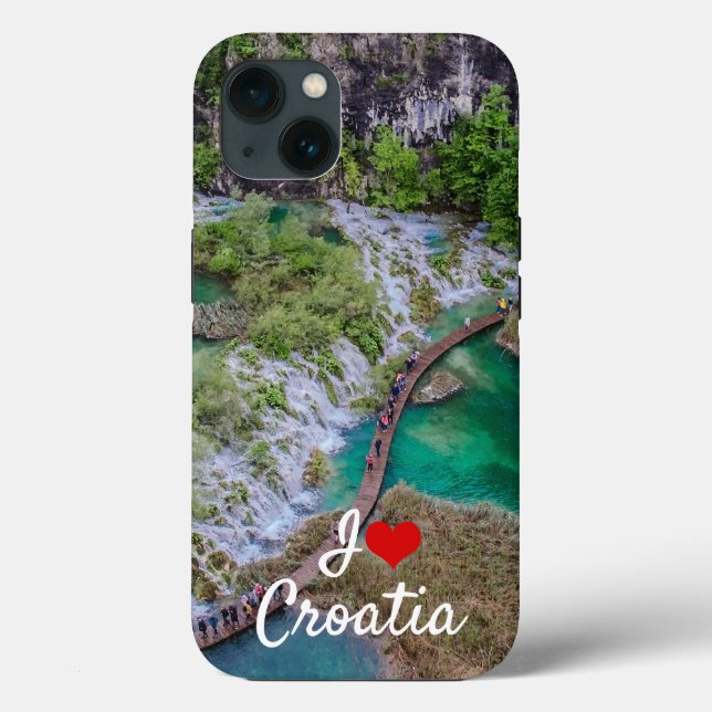 Waterfall cascade of Plitvice lakes park Case-Mate iPhone Case (Back)
