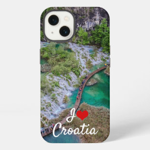 Waterfall cascade of Plitvice lakes park iPhone 13 Case