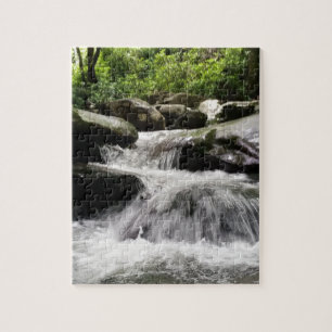 Waterfall Cascades Great Smoky Mountains Jigsaw Puzzle
