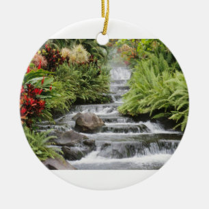 Waterfall Ceramic Ornament