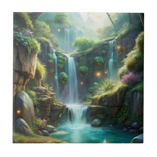 Waterfall Ceramic Tile (Front)