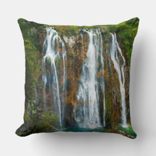 Waterfall elevated view, Croatia Cushion