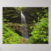 Waterfall falling into sink, Whiteoak Sink,