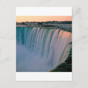 Waterfall Falling Love Niagara Ontario Canada Postcard