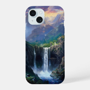 Waterfall Fantasy World iPhone 15 Case