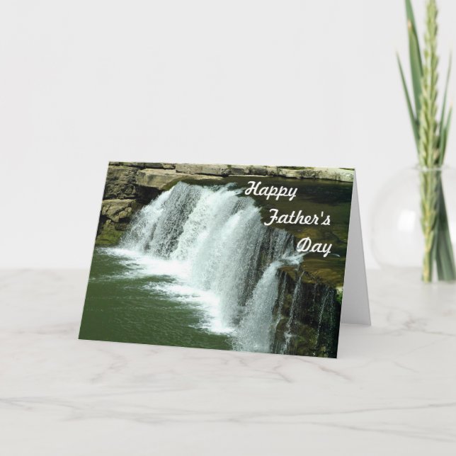 Waterfall Father's Day card (Front)