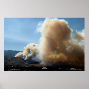 Waterfall Fire, Carson City, Nevada 7/14/04 Poster