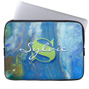 Waterfall Fluid Painting Laptop Sleeve