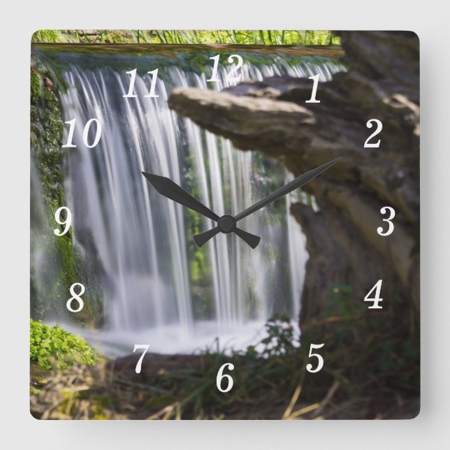 Waterfall Focused Wall Clock (Front)