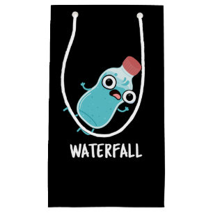 Waterfall Funny Water Pun Dark BG Small Gift Bag