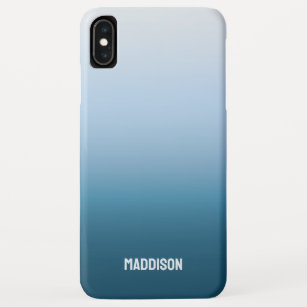 Waterfall Gradient Teal and Navy Cool Colour Case-Mate iPhone Case