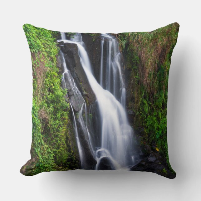 Waterfall, Hamakua coast, Hawaii Cushion (Front)
