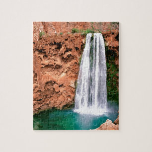 Waterfall Havasupai Mooni Grand Canyon Arizona Jigsaw Puzzle