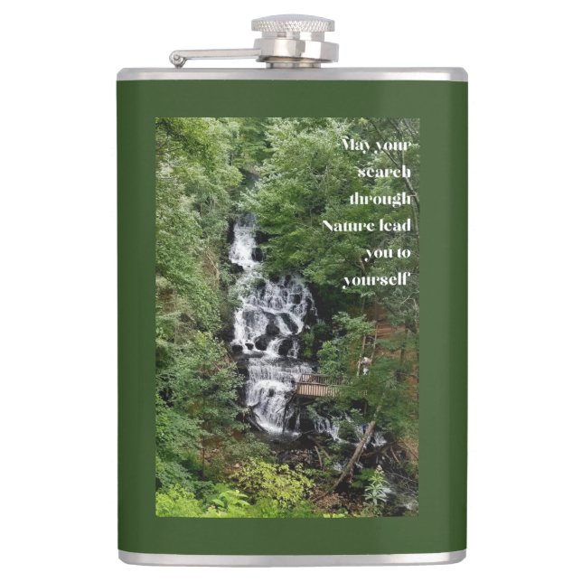 Waterfall    hip flask (Front)