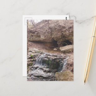 waterfall in Burlington, Iowa Postcard