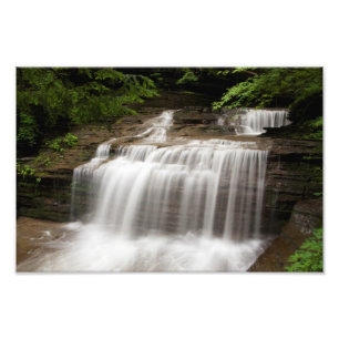 Waterfall in Buttermilk Falls State Park, New York Photo Print