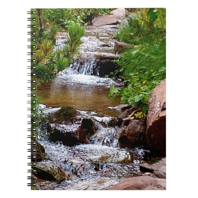 Waterfall in Colorado Notebook (Front)