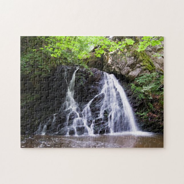 Waterfall in Fairy Glen, Rosemarkie Jigsaw puzzle (Horizontal)