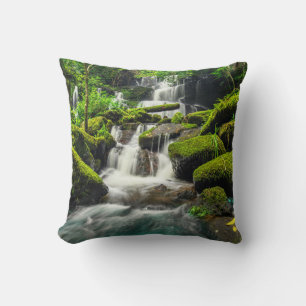 Waterfall in Jungle Phu Tub Berk Mountain Cushion