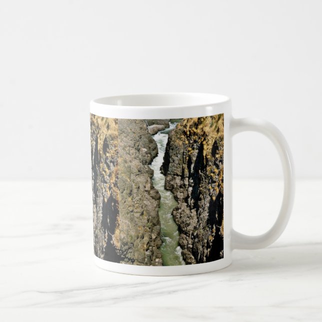 Waterfall In Klickitat Gorge Coffee Mug (Right)