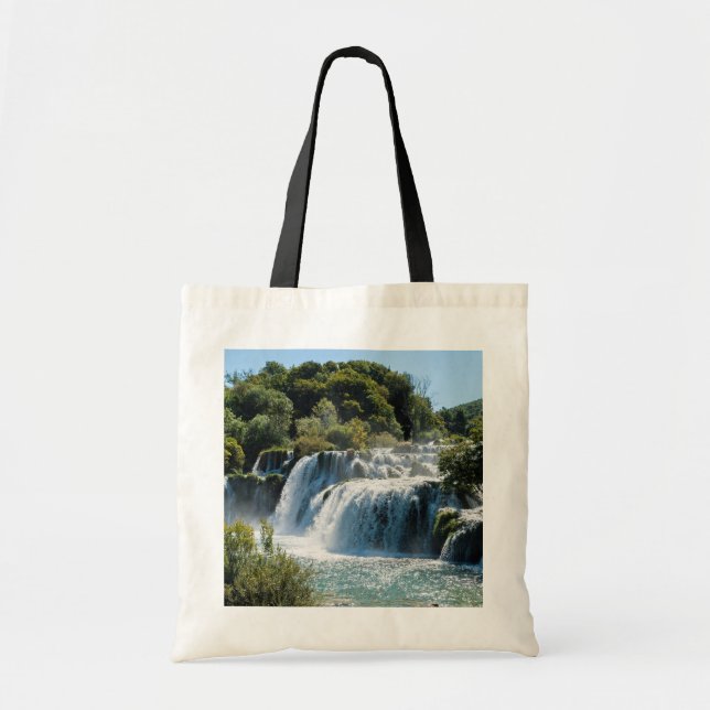 Waterfall in Krka National Park - Dalmatia,Croatia Tote Bag (Front)