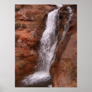 Waterfall in Moab area Poster