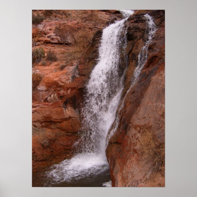 Waterfall in Moab area Poster (Front)