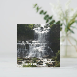 Waterfall in Nature Picture on a Greeting Card