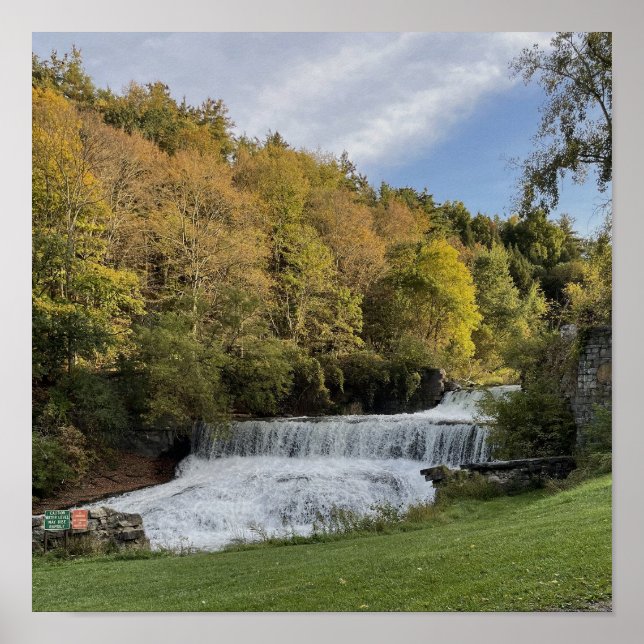 Waterfall in New York Poster (Front)
