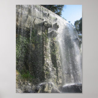Waterfall in Nice, France Poster