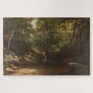Waterfall in the Forest – George Hetzel Jigsaw Puzzle
