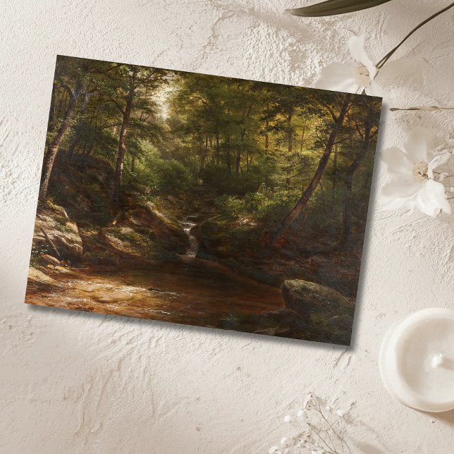 Waterfall in the Forest – George Hetzel Postcard (Creator Uploaded)