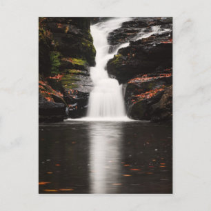 Waterfall in the Poconos of Pennsylvania Postcard