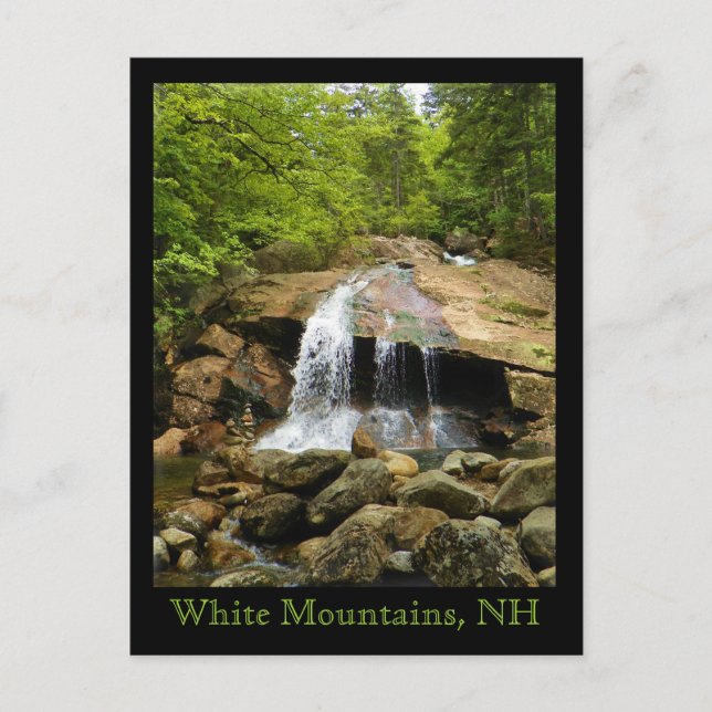 Waterfall in the White Mountains Postcard (Front)