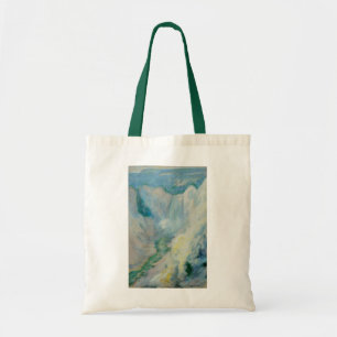 Waterfall in Yellowstone by Twachtman, Vintage Art Tote Bag